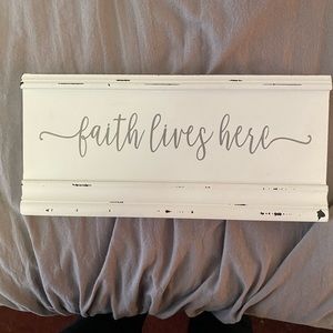 “Faith Lives Here” Plaque
